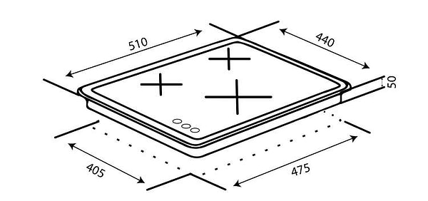 Фото - Варильна поверхня газова Ventolux HG430-L3 CEST (X)