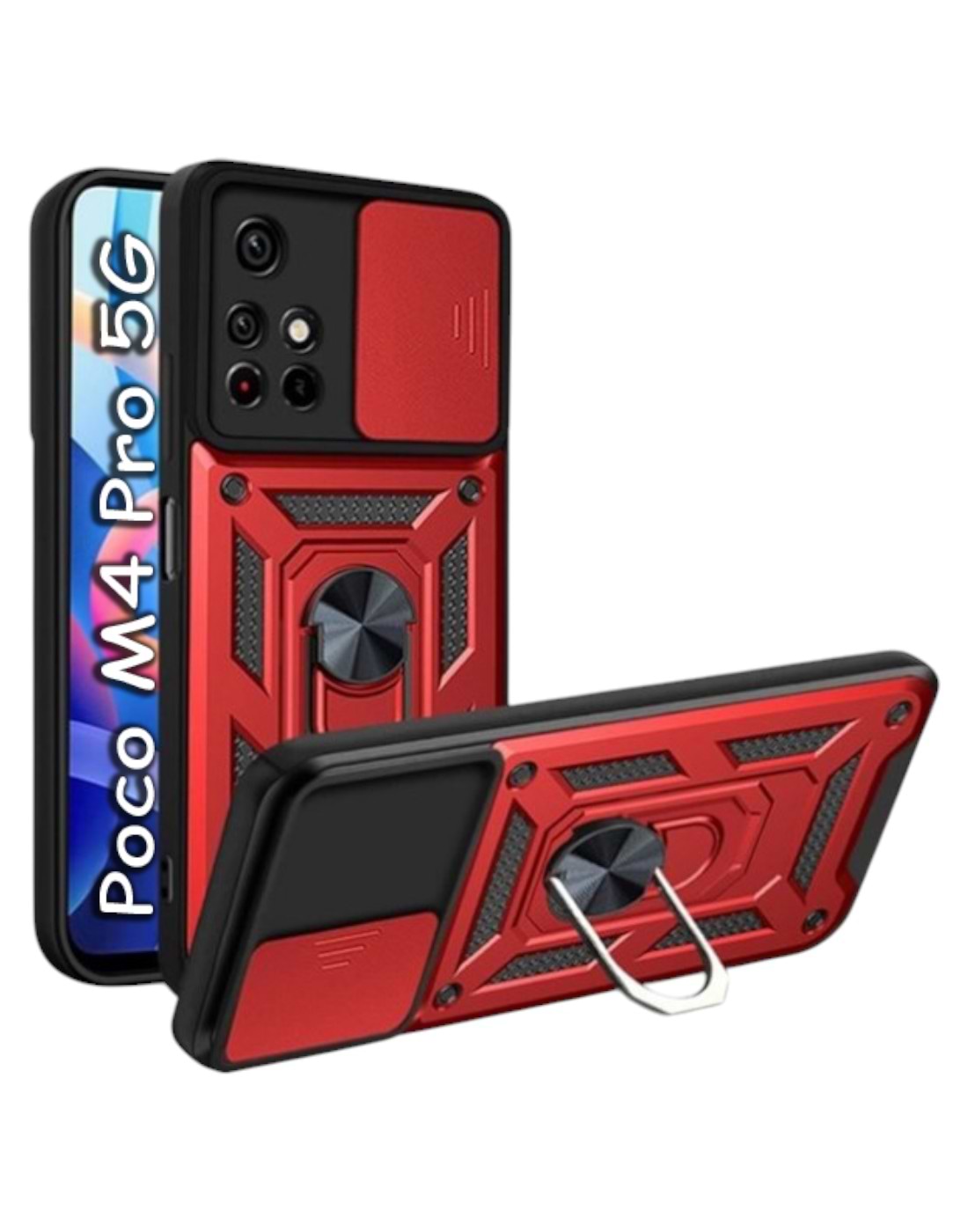 Чехол для смартфона BeCover Military for Xiaomi Poco M4 Pro 5G Red (707122) - Фото 1