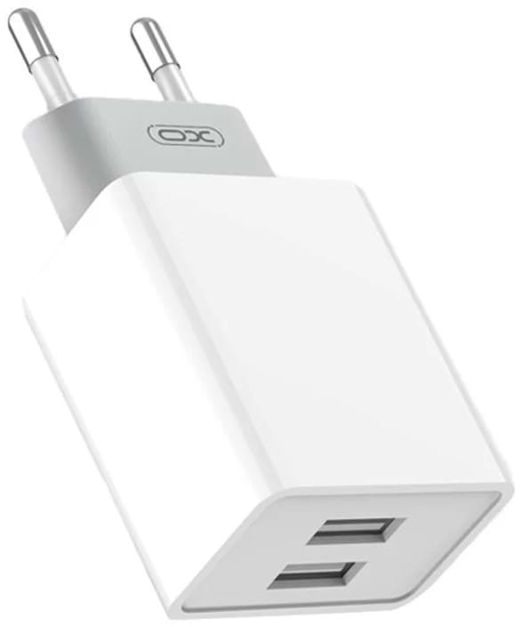 Фото - Мережевий зарядний пристрій XO 2.4A/2USB + lightning White (L65-L-WH)