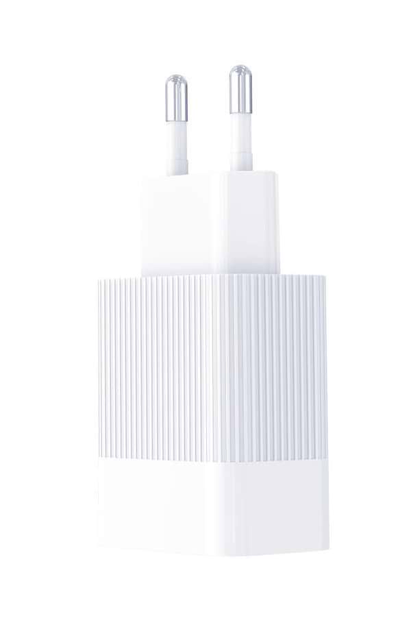 Фото - Мережевий зарядний пристрій XO QC 3.0 30W (18W/1USB + 2.4A/2 USB) + Type C White (L72-TC-WH)