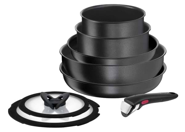 Набор посуды со съемной ручкой Tefal L7629242 Ingenio Daily Chef 8 пр - Фото 1