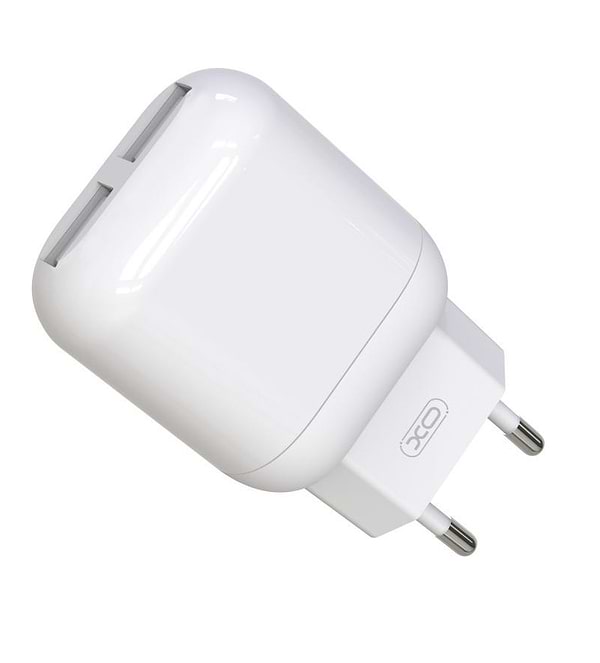 Фото - Сетевое зарядное устройство XO 2.4A/2USB + lightning White (L78-L-WH)