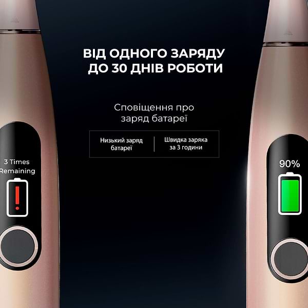 Фото - Зубна щітка електрична Oclean X Pro Digital Set Electric Toothbrush Champagne Gold (6970810552577)