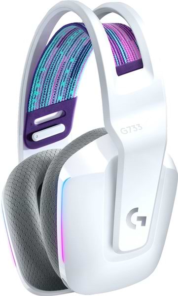 Фото - Гарнитура беспроводная игровая Logitech G733 Lightspeed White (981-000883)