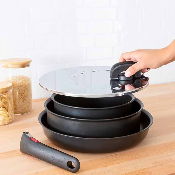 Фото - Уцінка - Кришка для посуду зі знімною ручкою Tefal L9829853 Ingenio от 20 до 28 см