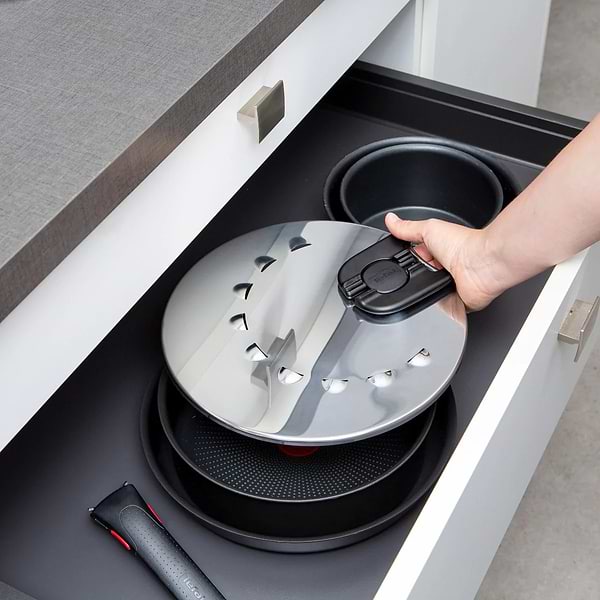 Фото - Уцінка - Кришка для посуду зі знімною ручкою Tefal L9829853 Ingenio от 20 до 28 см