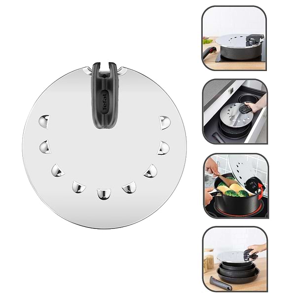 Фото - Уцінка - Кришка для посуду зі знімною ручкою Tefal L9829853 Ingenio от 20 до 28 см