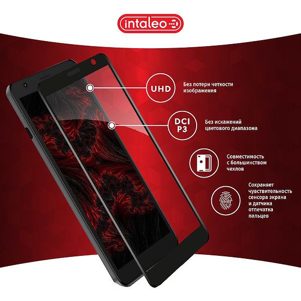 Фото - Захисне скло для смартфону Intaleo Full Glue for ZTE Blade L9 Black (1283126517747)