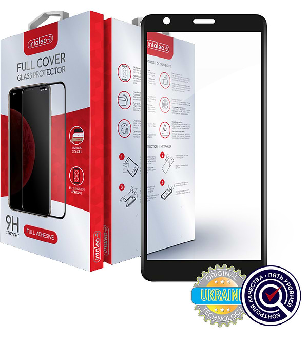 Фото - Захисне скло для смартфону Intaleo Full Glue for ZTE Blade L9 Black (1283126517747)