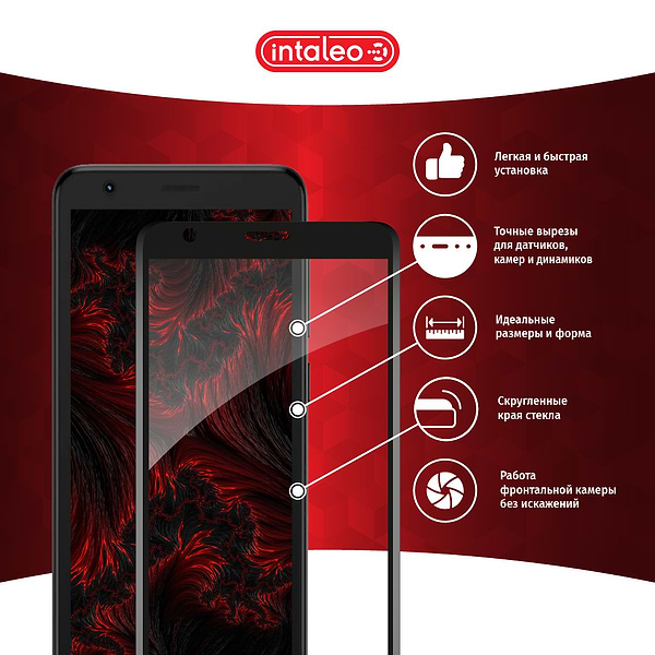 Фото - Захисне скло для смартфону Intaleo Full Glue for ZTE Blade L9 Black (1283126517747)