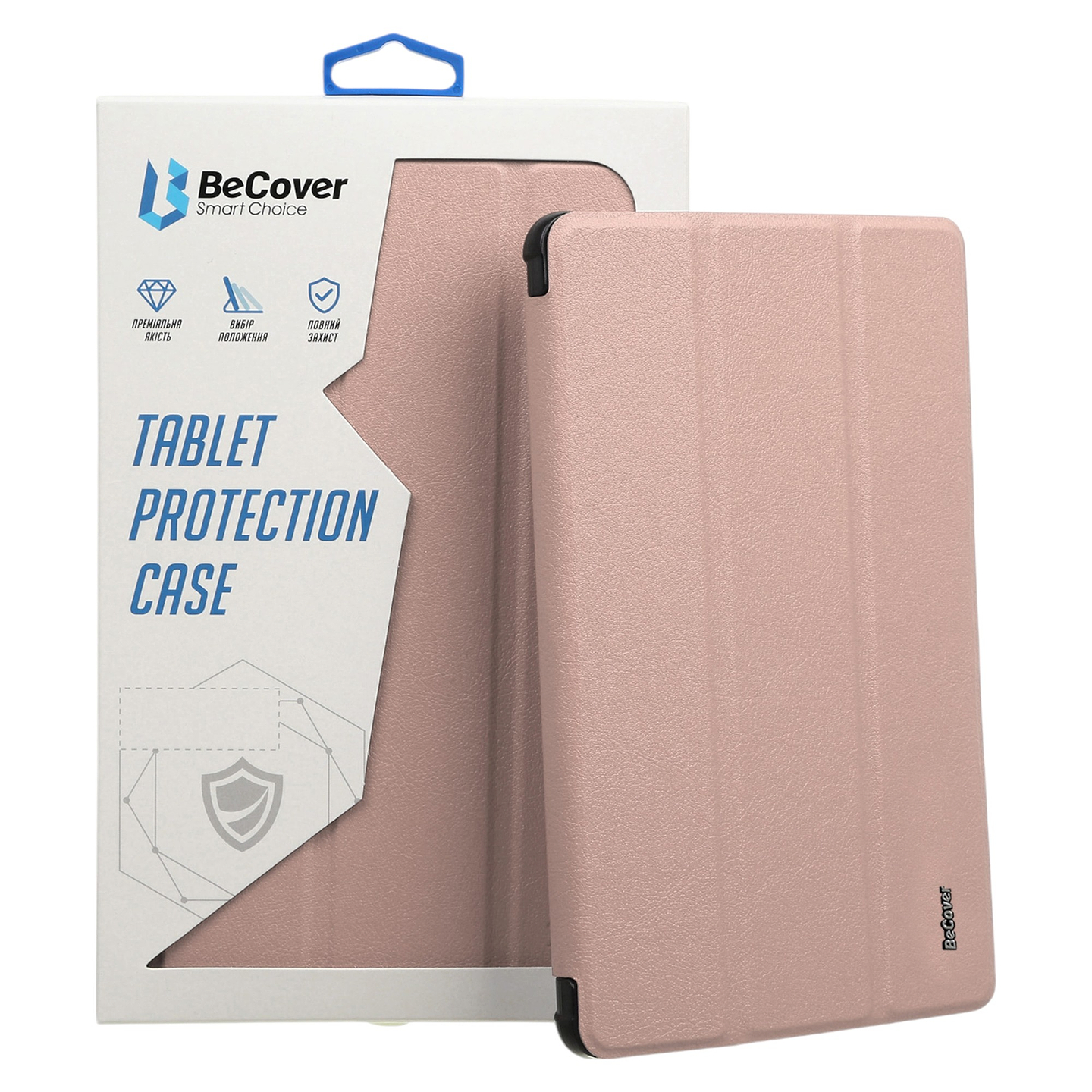 Чохол для планшету BeCover Tri Fold Soft TPU з кріпленням Apple Pencil for Apple iPad 10.2 2019/2020/2021 Pink (706745)
