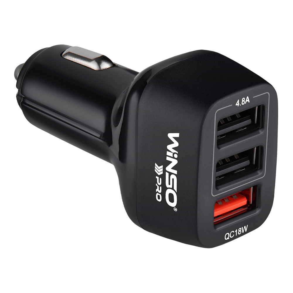 Автомобильное зарядное устройство Winso PRO 42W 3xUSB-A (222042)