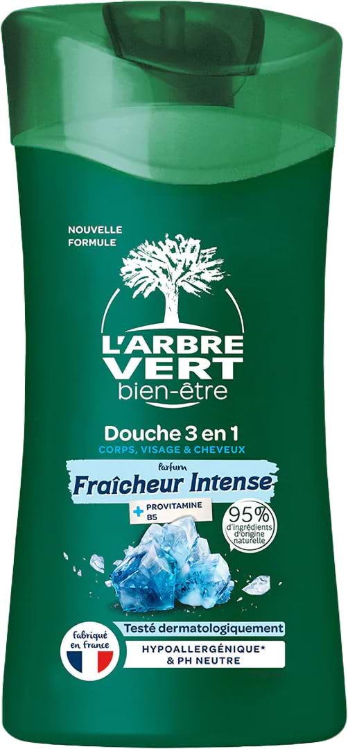 Гель для душа L'Arbre Vert Интенсивная свежесть с провитаминами В5 260 мл (3450601100512)