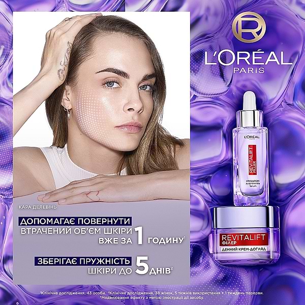Фото - Сыворотка для лица L'Oreal с Гиалуроновой кислотой для заполнения морщин 30 мл (3600523873845)