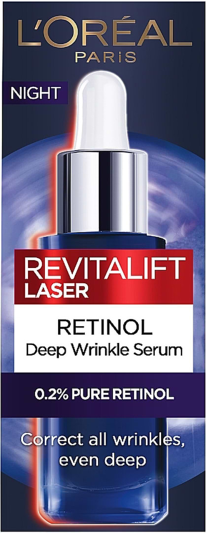 Фото - Сироватка для обличчя L'Oreal Revitalift Laser нічна сироватка з ретинолом проти глибоких зморшок 30 мл (3600524229115)