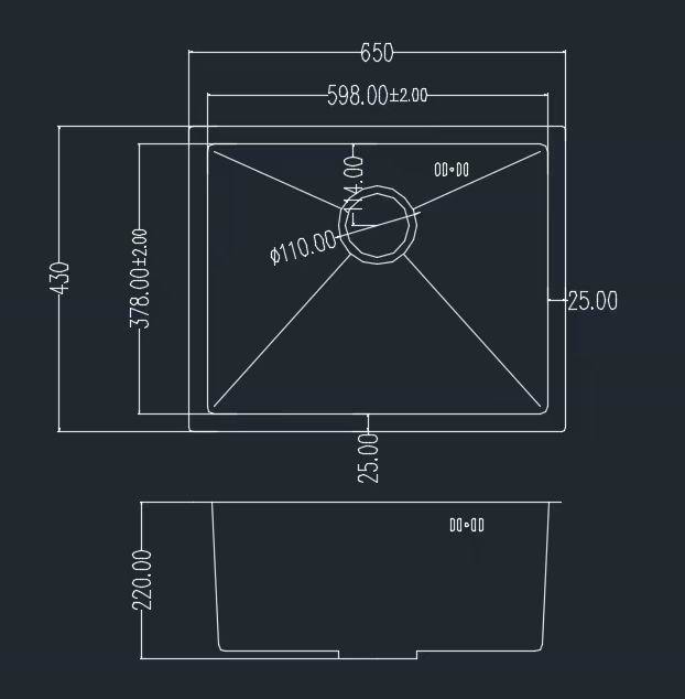 Фото - Мийка кухонна GRANADO Under top L STEEL S304