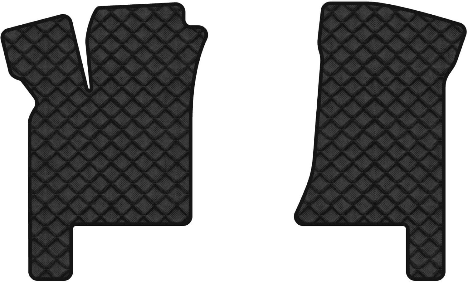 Коврики из экокожи в салон авто передние EVAtech ECO для 2110 Lada 1995-2015 1 поколение Sedan EU (LA3118AA2BBLB)