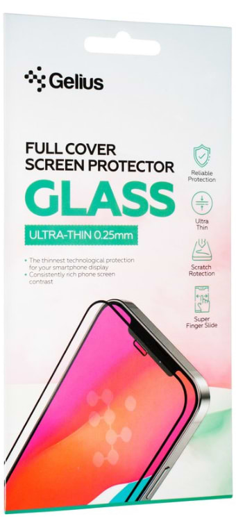 Защитное стекло для смартфона Gelius Full Cover Ultra-Thin 0.25mm for iPhone 16 Black (99432)