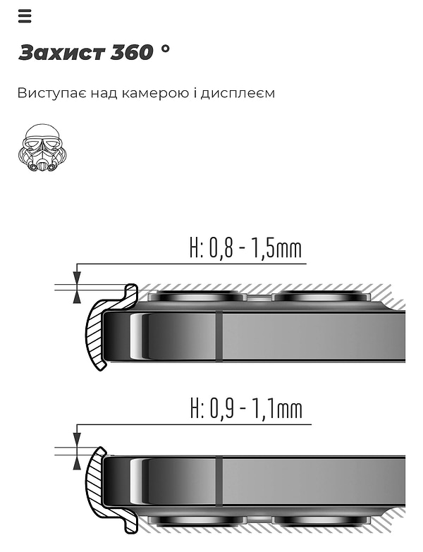 Фото - Чохол для смартфону Armorstandart ICON for Tecno Spark 30C 4G (kl5) Camera cover Black (ARM81203)