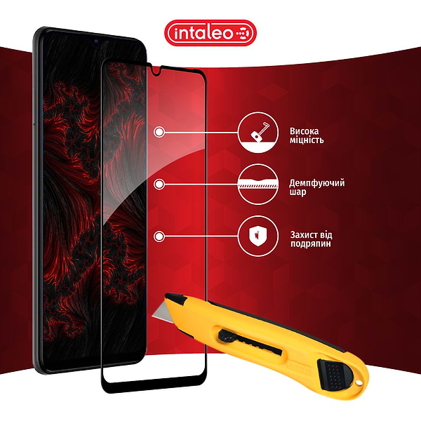 Фото - Захисне скло для смартфону Intaleo Full Glue for ZTE Blade A72 Black (1283126545573)