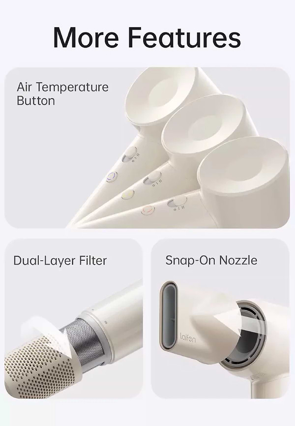 Фото - Фен Laifen SE Lite с ионизацией, Glossy Tan