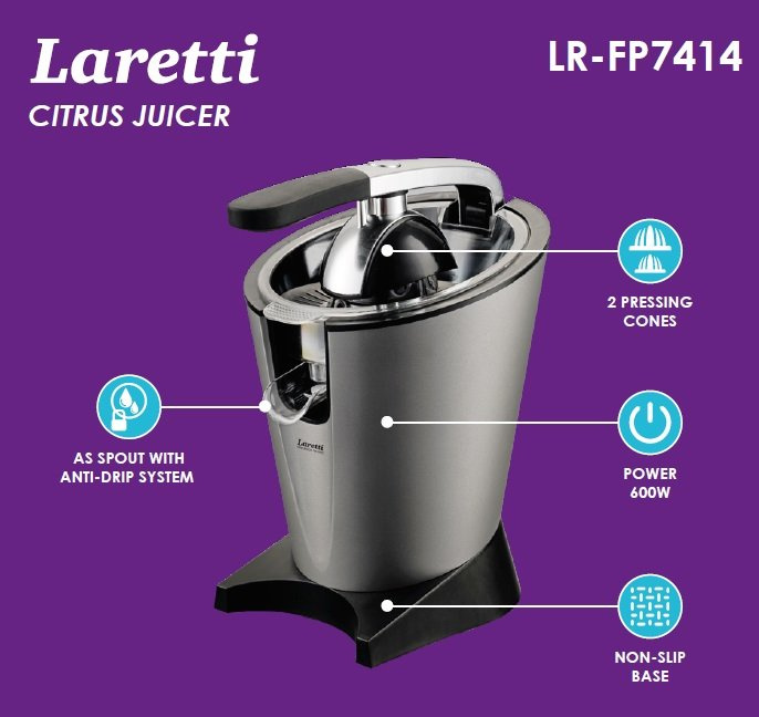 Фото - Цитрус-пресс LARETTI LR-FP7414