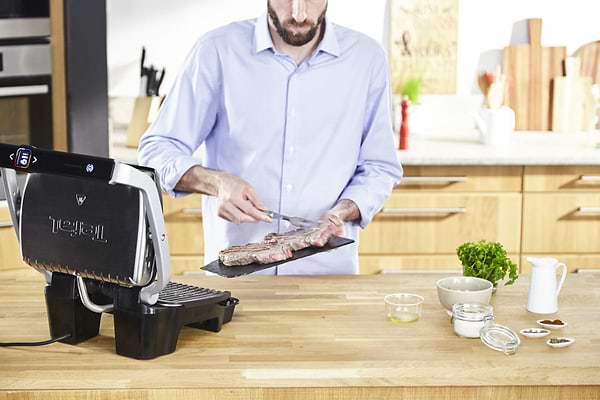 Фото - Гриль-барбекю електричний Tefal GC750D30 OptiGrill Elite
