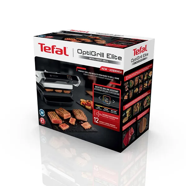 Фото - Гриль-барбекю електричний Tefal GC750D30 OptiGrill Elite