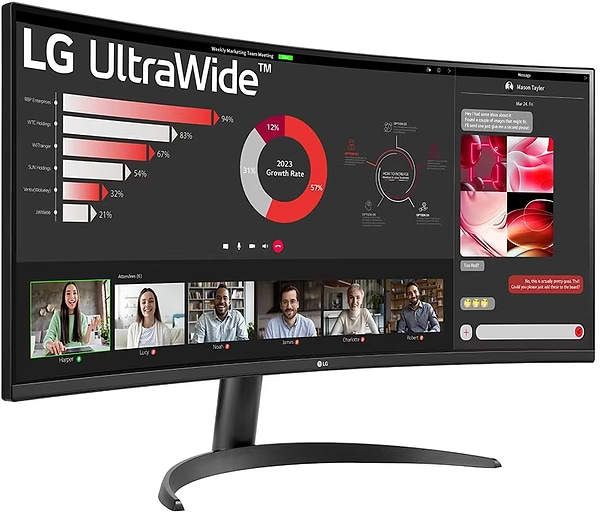 Фото - Монитор LG 34WR50QC-B