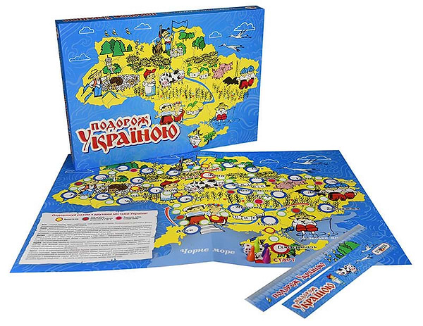 Фото - Настільна гра (5-7 років) Strateg бродилка "Подорож Україною", укр (59)