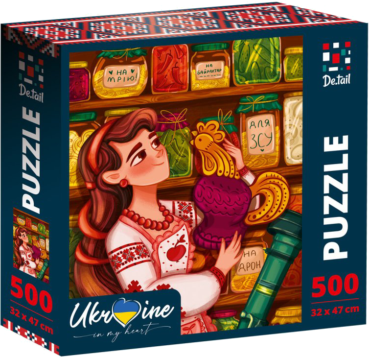 Пазли (8 +) De.tail «Ukrainian girl with the cock» (DT500-06)