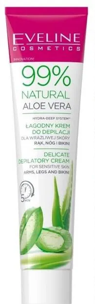 Крем для депіляції EVELINE 99% Natural Aloe Vera 125 мл (5903416026822)