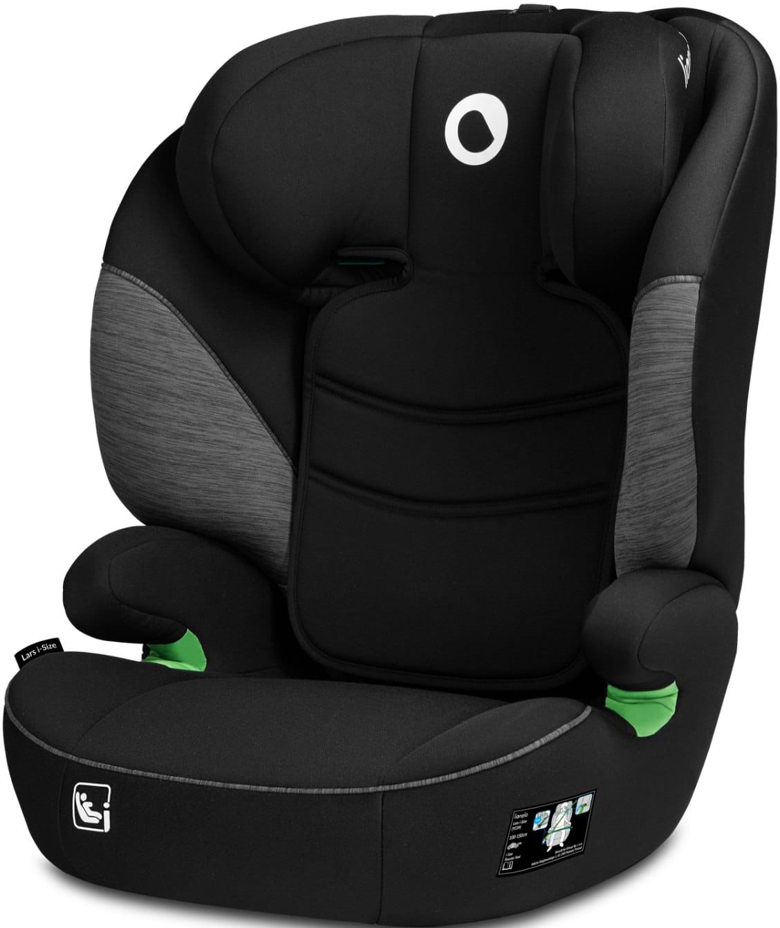 Автокресло Lionelo LARS I-SIZE BLACK GREY