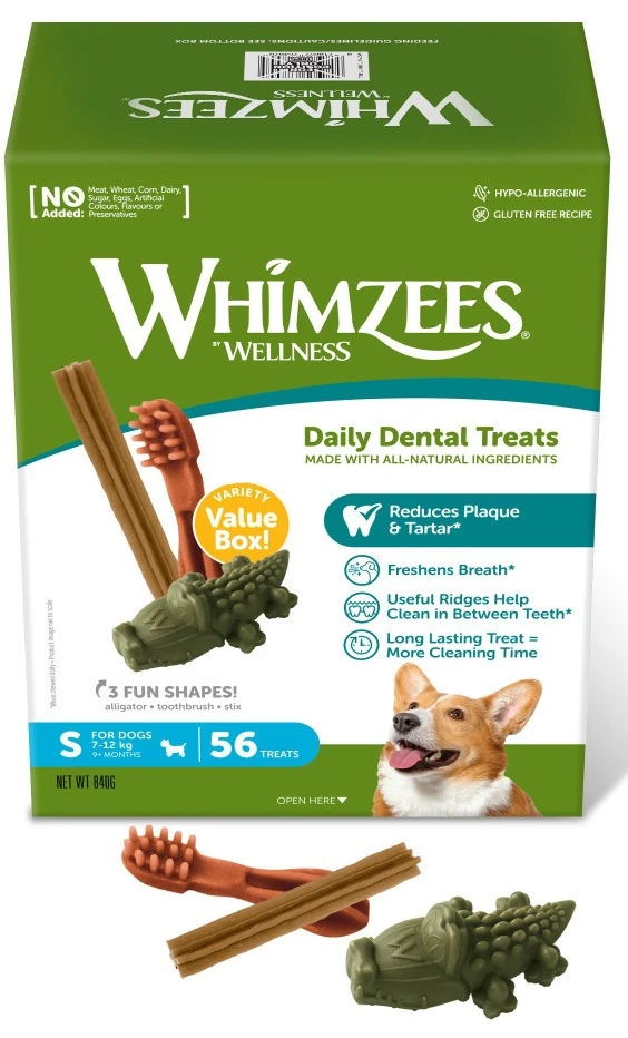 Набір ласощів для собак Whimzees Variety Value Box Variety Value S 56 шт. (8718627754979)