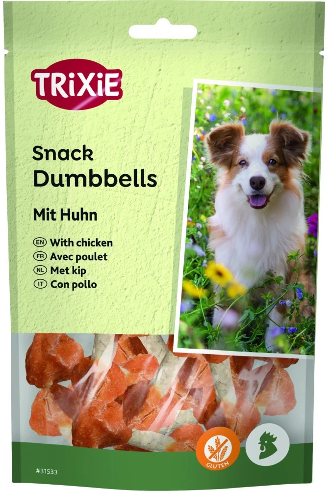 Ласощі для собак Trixie Dumbbells with Chicken 100 г (4011905315331)