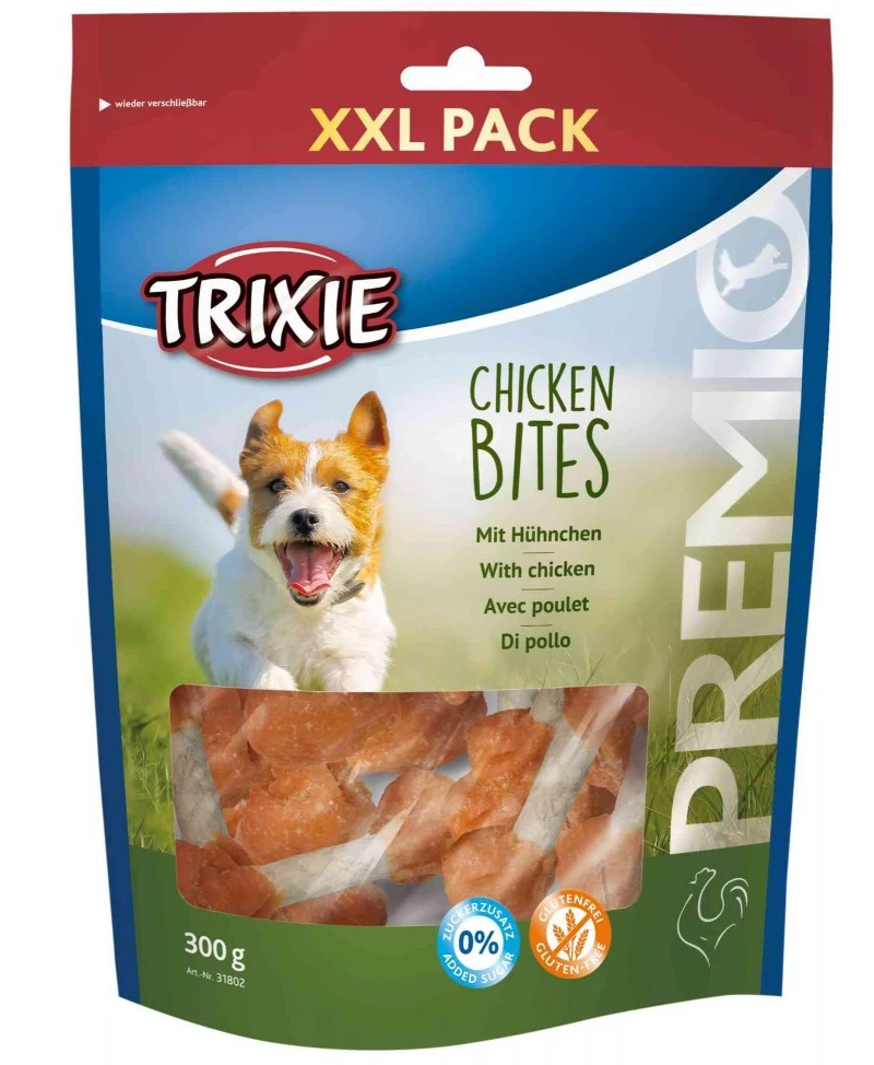 Ласощі для собак Trixie Premio Chicken Bites XXL гантельки 300 г (4011905318028)