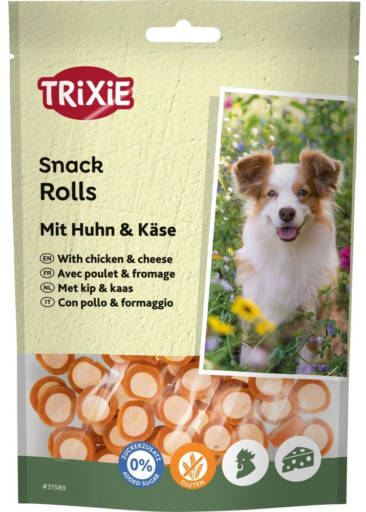 Ласощі для собак Trixie Rolls with Chicken & Cheese 100 г (4011905315898)