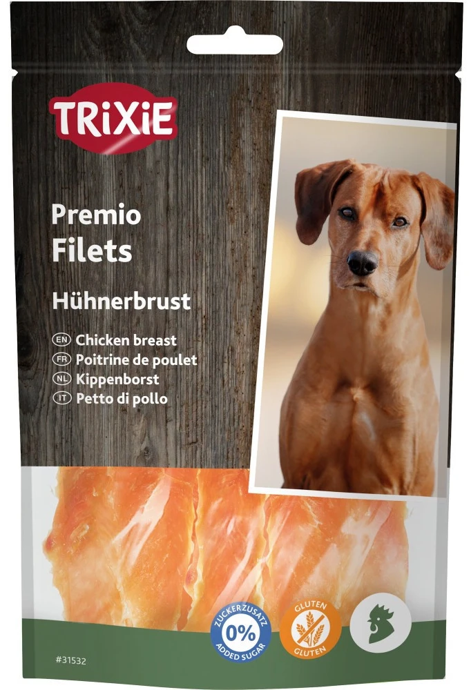 Ласощі для собак Trixie Ласощі Trixie Premio Chicken Filets для собак полоски з курячого філе 100 г