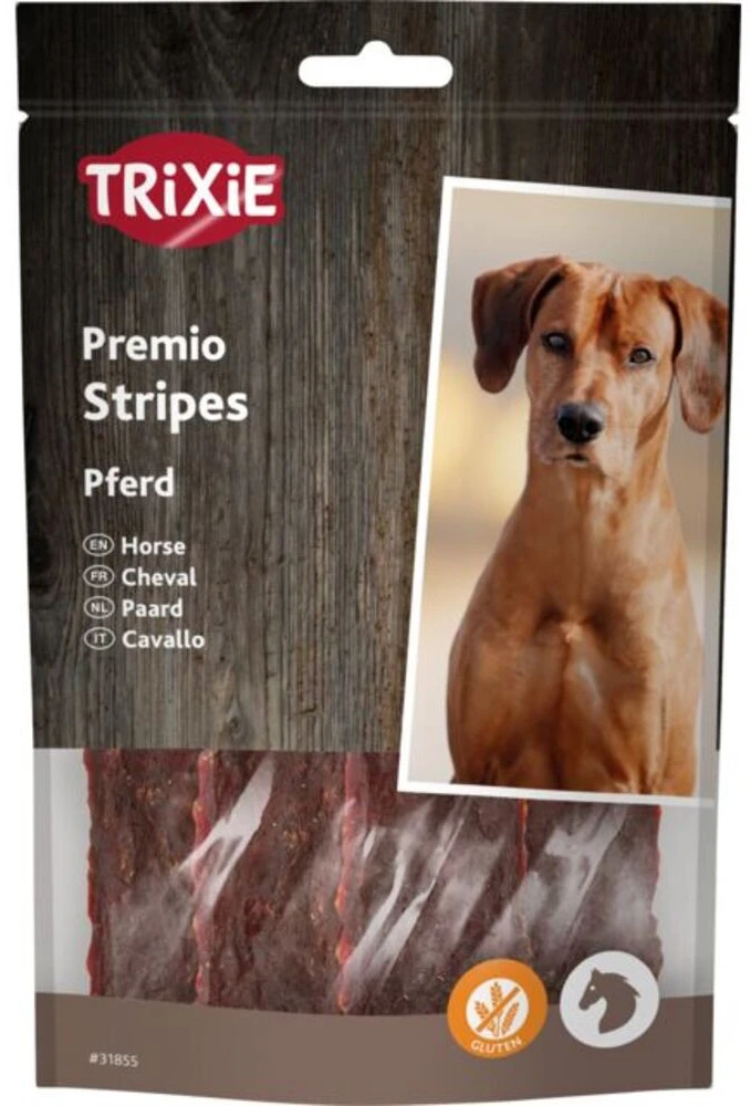 Ласощі для собак Trixie Premio Horse Stripes з кониною 11 см 100 г (4011905318554)