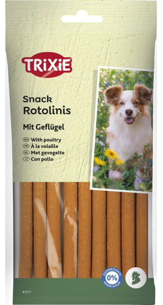 Ласощі для собак Trixie Soft Snack rotolinis with poultry з м’ясом домашніх птахів 120 г 12 шт. (4011905031712)