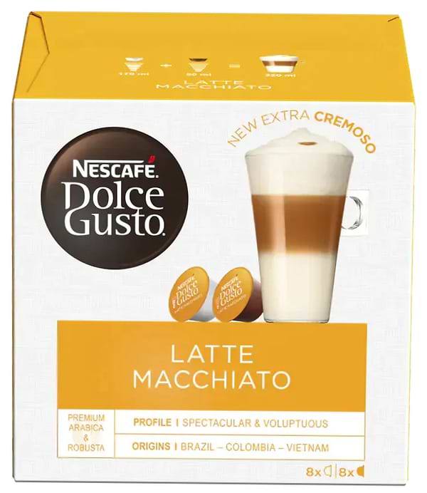 Фото - Кава у капсулах Nescafe DOLCE GUSTO Latte Macchiato 16 шт. 183,2г