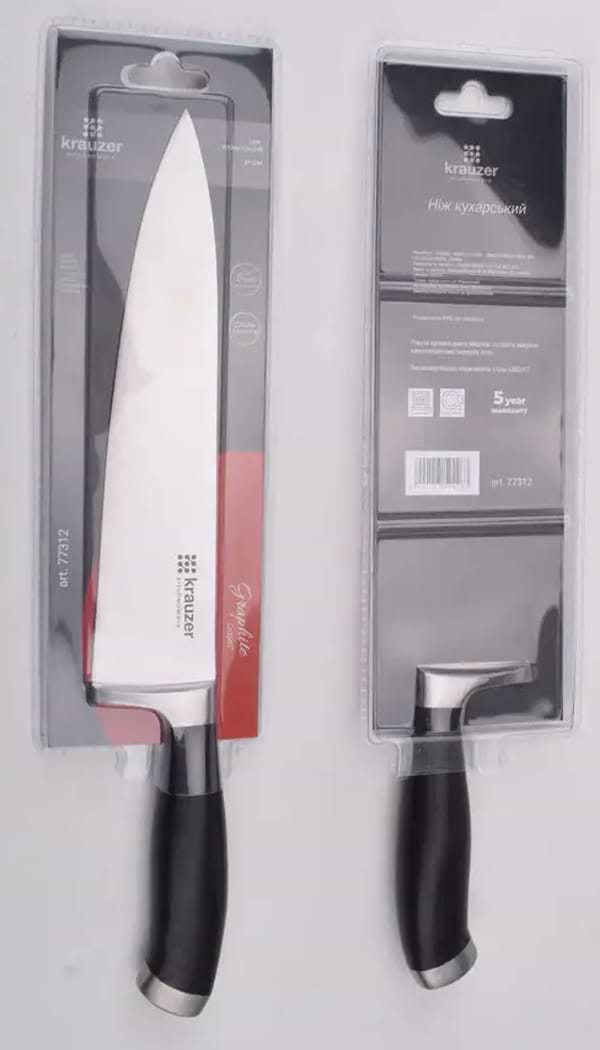 Фото - Ніж кухаря Krauzer 77312 /LB- K928B