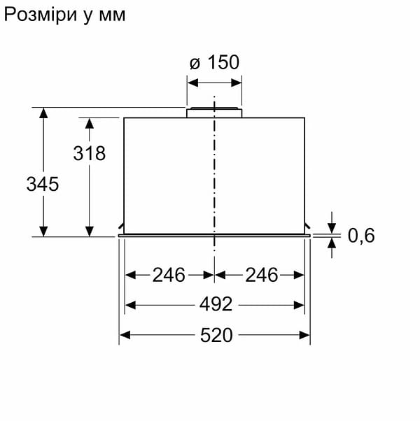 Фото - Вытяжка встраиваемая Siemens LB56NAC50