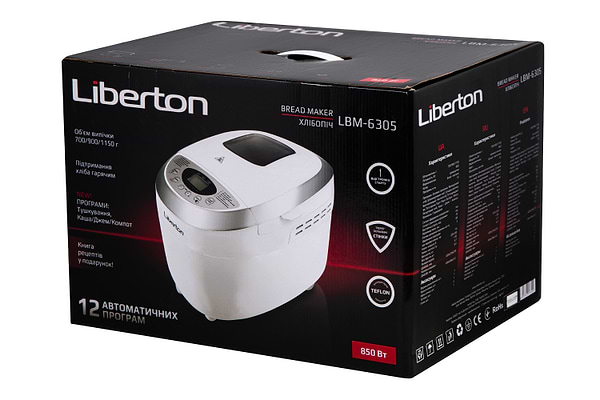 Фото - Хлібопічка Liberton LBM-6305