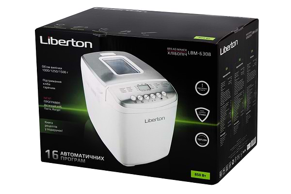 Фото - Хлібопічка Liberton LBM-6308