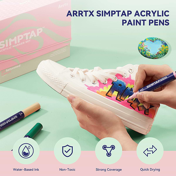 Фото - Набір маркерів Arrtx AACM-0748D 48 кол. (LC304103)