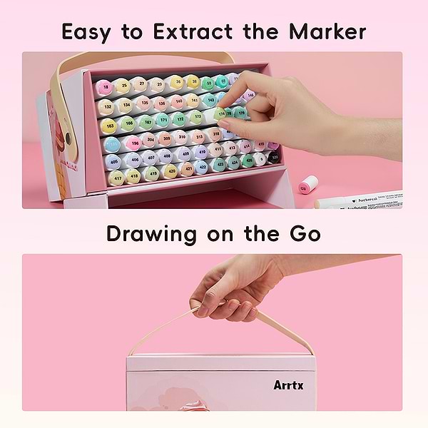 Фото - Набір маркерів Arrtx ALP66 (LC304479)