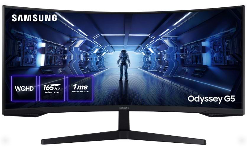 Монітор ігровий Samsung Odyssey G5 (LC34G55TWWIXCI) - Фото 1