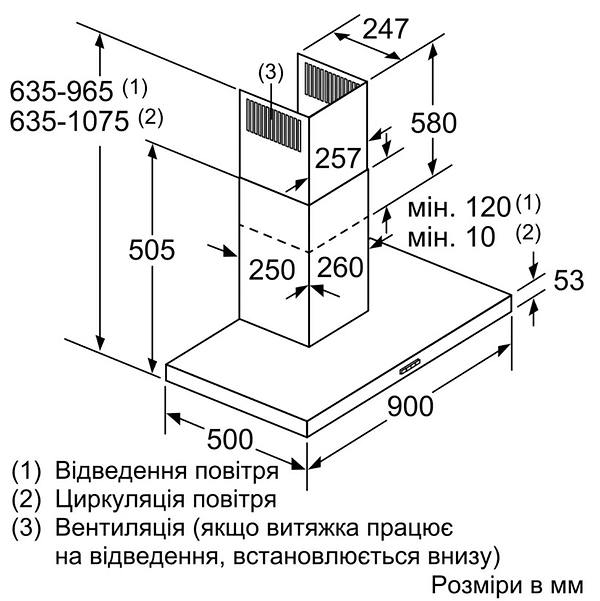 Фото - Витяжка декоративна Siemens LC97BHM50
