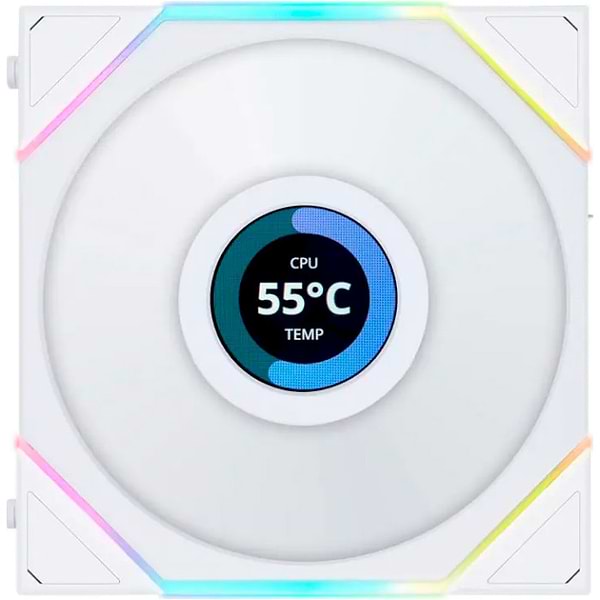 Фото - Корпусный вентилятор Lian Li Reverse TL LCD 140-1 White (G99.14RTLLCD1W.00)